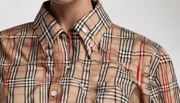 Optez pour une chemise femme à carreaux Burberry élégante